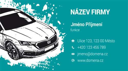 Vizitka s autem