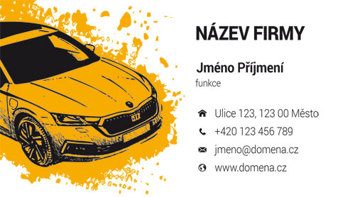 Vizitka s autem