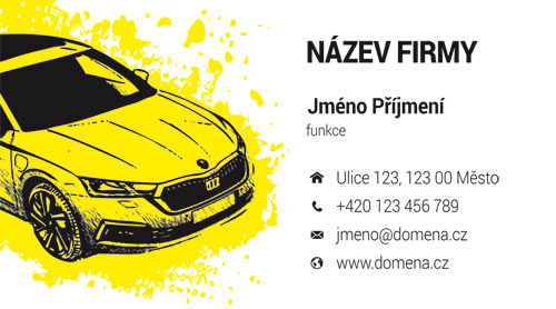 Vizitka s autem
