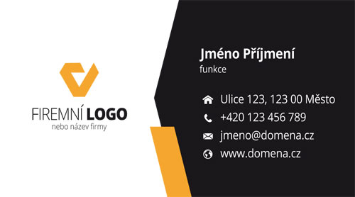 Bílo-černé vizitky