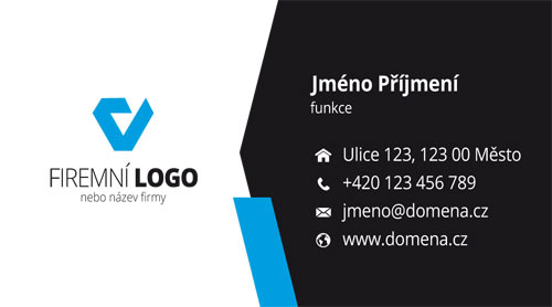 Bílo-černé vizitky