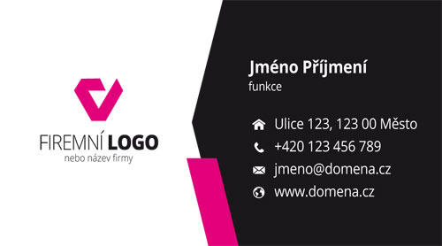 Bílo-černé vizitky