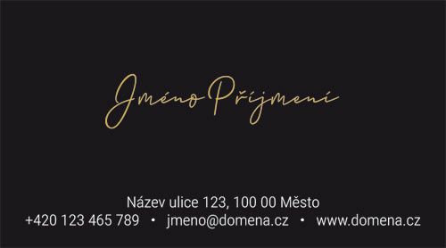 jednoduché vizitky