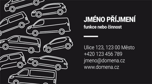 Vizitka s auty