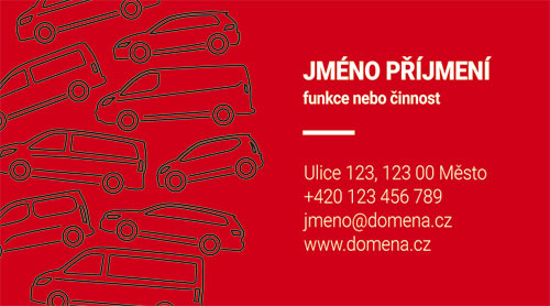 Vizitka s auty