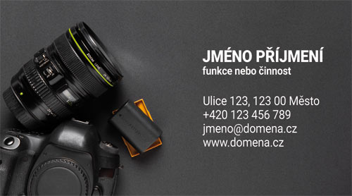 Vizitky pro fotografa