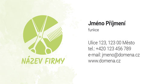 Vizitky pro kadeřnictví