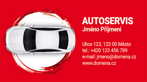 Vizitka s autem