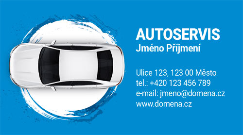 Vizitka s autem